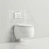 RAK Cloud Rimless Flush Wall Hung Toilet Pan with R&T Framed Inwall Concealed Cistern Push Button Available