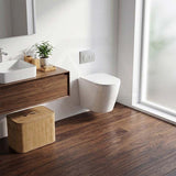 ZARA Rimless Wall Hung Toilet Suite 515x360x350mm - Gloss White