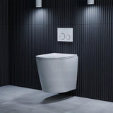 ZARA Rimless Wall Hung Toilet Suite 515x360x350mm - Gloss White