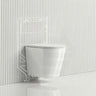 ZARA Rimless Wall Hung Toilet Suite 515x360x350mm - Gloss White