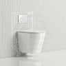 ZARA Rimless Wall Hung Toilet Suite 515x360x350mm - Gloss White