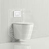ZARA Rimless Wall Hung Toilet Suite 515x360x350mm - Gloss White