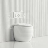 RAK CLOUD Rimless Wall Faced Toilet Pan Variant Colour with R&T Frameless Inwall Concealed Cistern Push Button Available