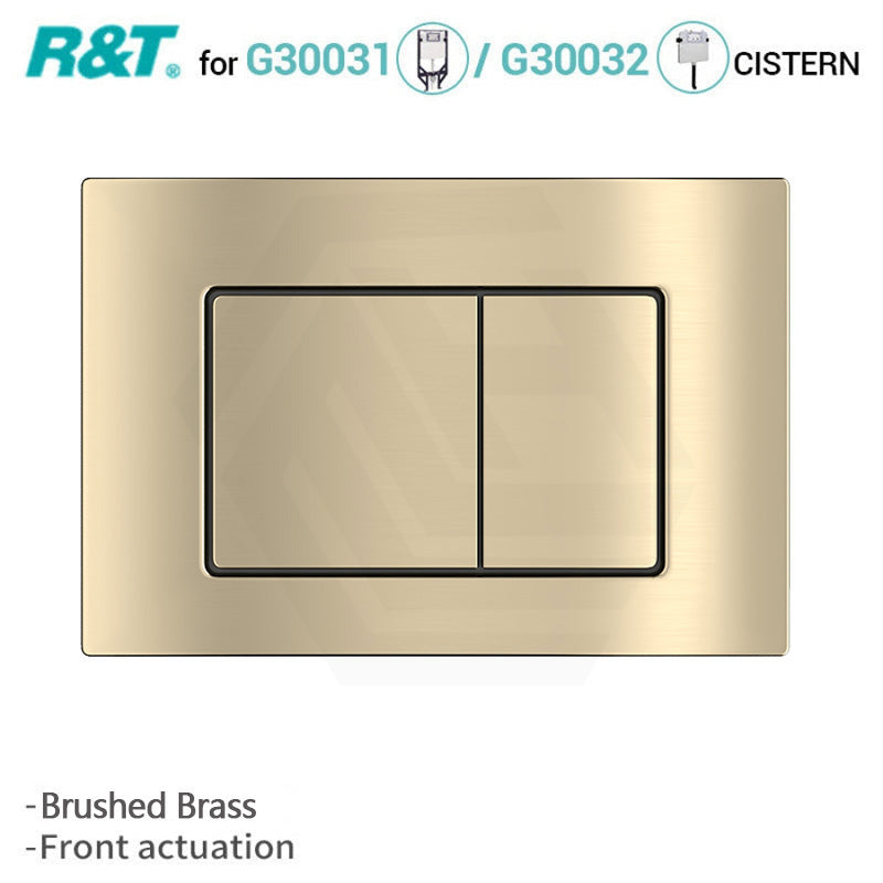 R&T Square Toilet Button Push Plate for In-wall Concealed Cistern G3004109 Variant Colour Available