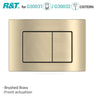R&T Square Toilet Button Push Plate for In-wall Concealed Cistern G3004109 Variant Colour Available