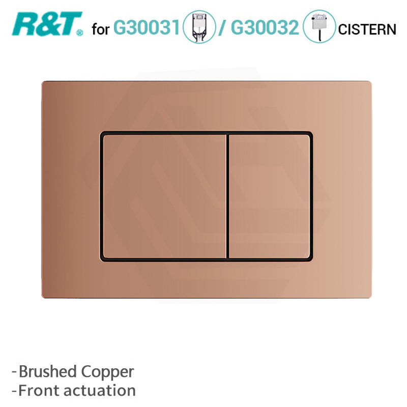 R&T Square Toilet Button Push Plate for In-wall Concealed Cistern G3004109 Variant Colour Available