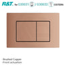 R&T Square Toilet Button Push Plate for In-wall Concealed Cistern G3004109 Variant Colour Available