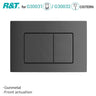 R&T Square Toilet Button Push Plate for In-wall Concealed Cistern G3004109 Variant Colour Available