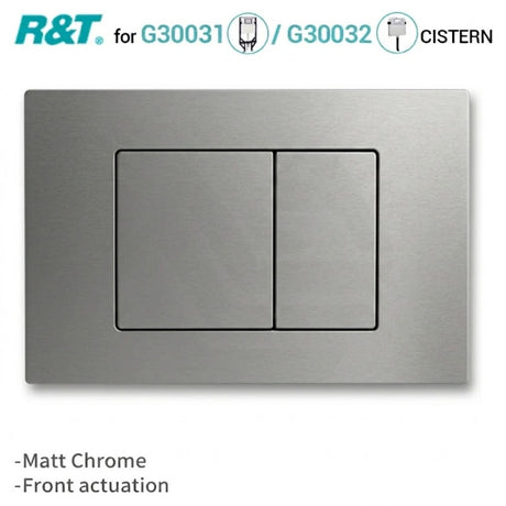 R&T Square Toilet Button Push Plate for In-wall Concealed Cistern G3004109 Variant Colour Available