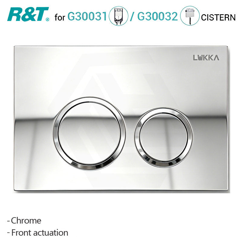 R&T Round Push Toilet Button for In-wall Concealed Cistern G30032 or G30031 Variant Colour Available