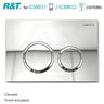 R&T Round Push Toilet Button for In-wall Concealed Cistern G30032 or G30031 Variant Colour Available
