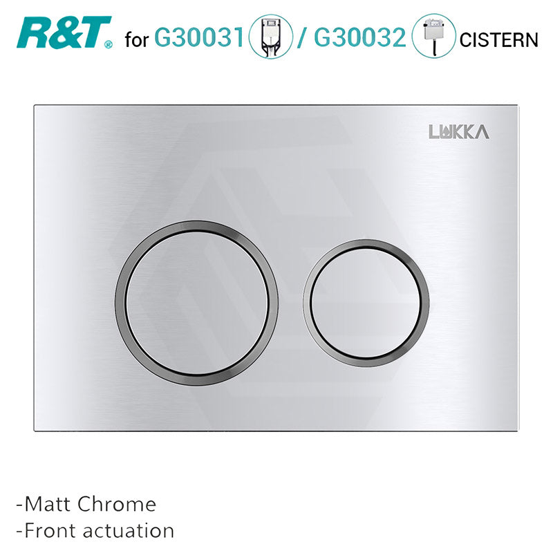R&T Round Push Toilet Button for In-wall Concealed Cistern G30032 or G30031 Variant Colour Available