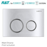 R&T Round Push Toilet Button for In-wall Concealed Cistern G30032 or G30031 Variant Colour Available