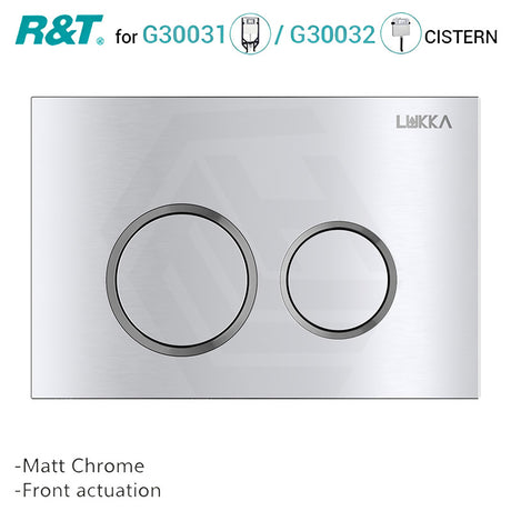 R&T Round Push Toilet Button for In-wall Concealed Cistern G30032 or G30031 Variant Colour Available