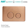 R&T Round Stainless Steel Toilet Button for In-wall Concealed Cistern G30032/G30031 Variant Colours Available