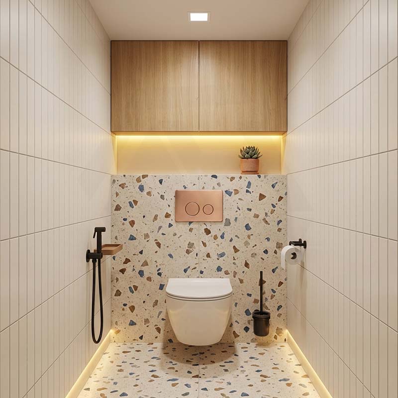 R&T Round Stainless Steel Toilet Button for In-wall Concealed Cistern G30032/G30031 - Variant Colour