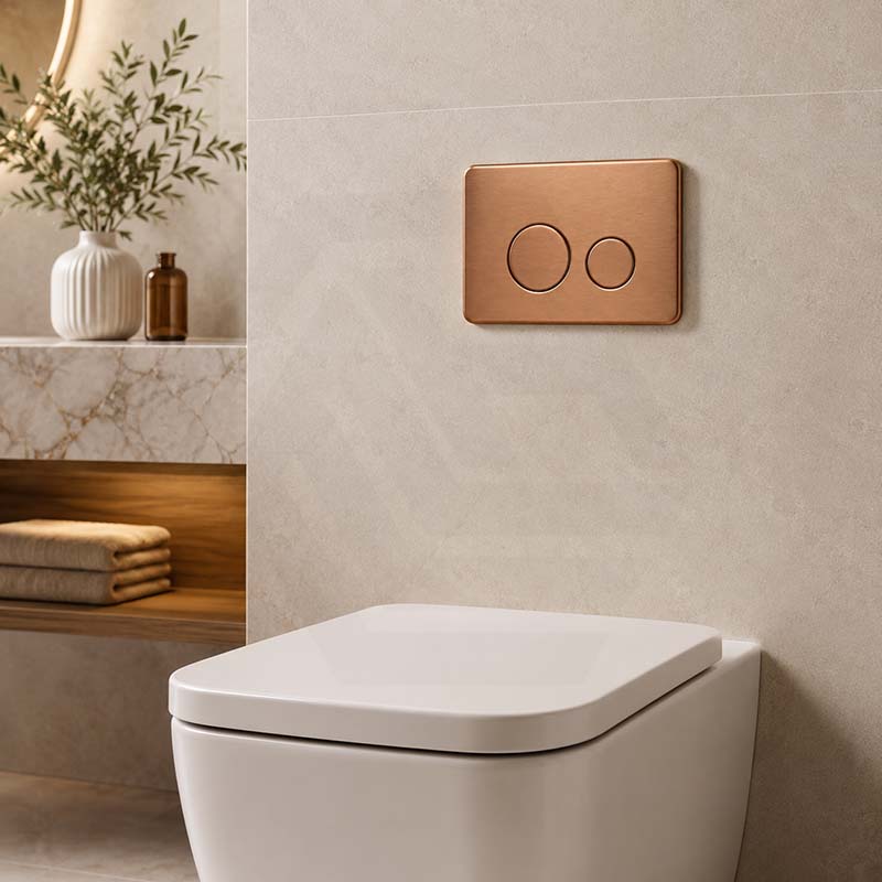 R&T Round Stainless Steel Toilet Button for In-wall Concealed Cistern G30032/G30031 - Variant Colour