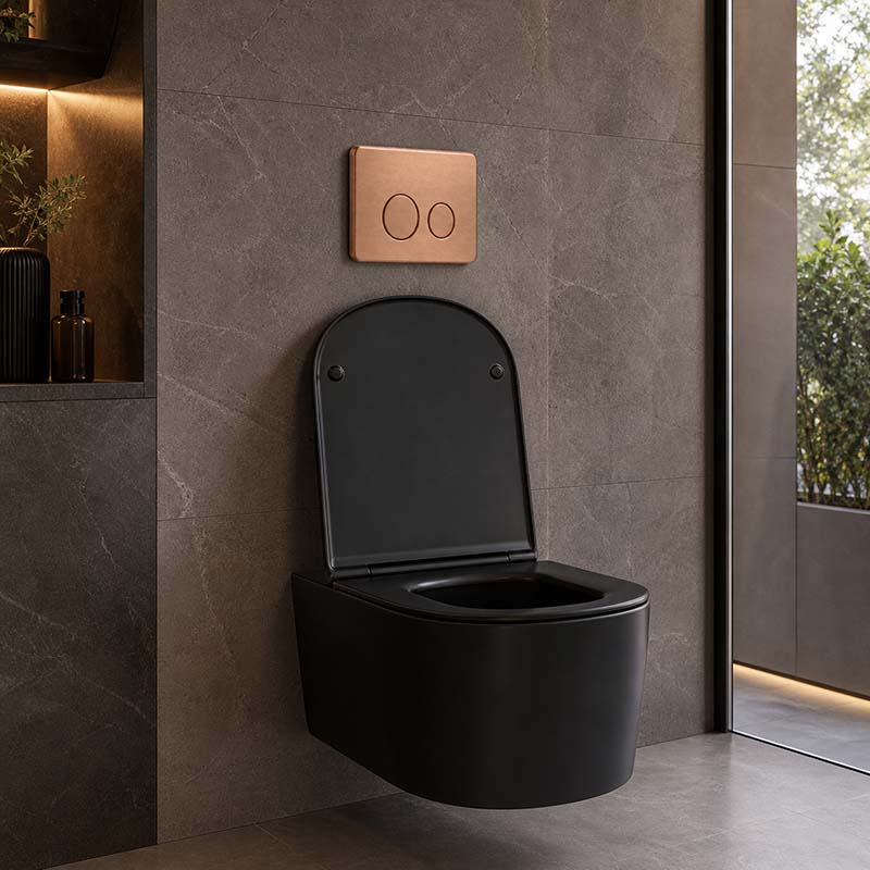 R&T Round Stainless Steel Toilet Button for In-wall Concealed Cistern G30032/G30031 - Variant Colour