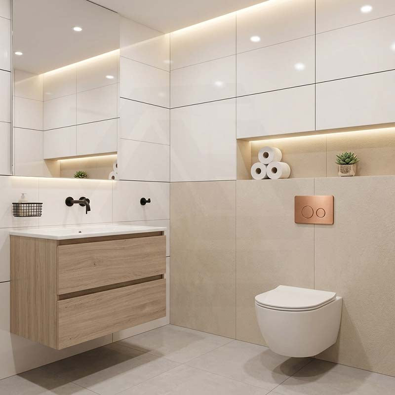 R&T Round Stainless Steel Toilet Button for In-wall Concealed Cistern G30032/G30031 - Variant Colour