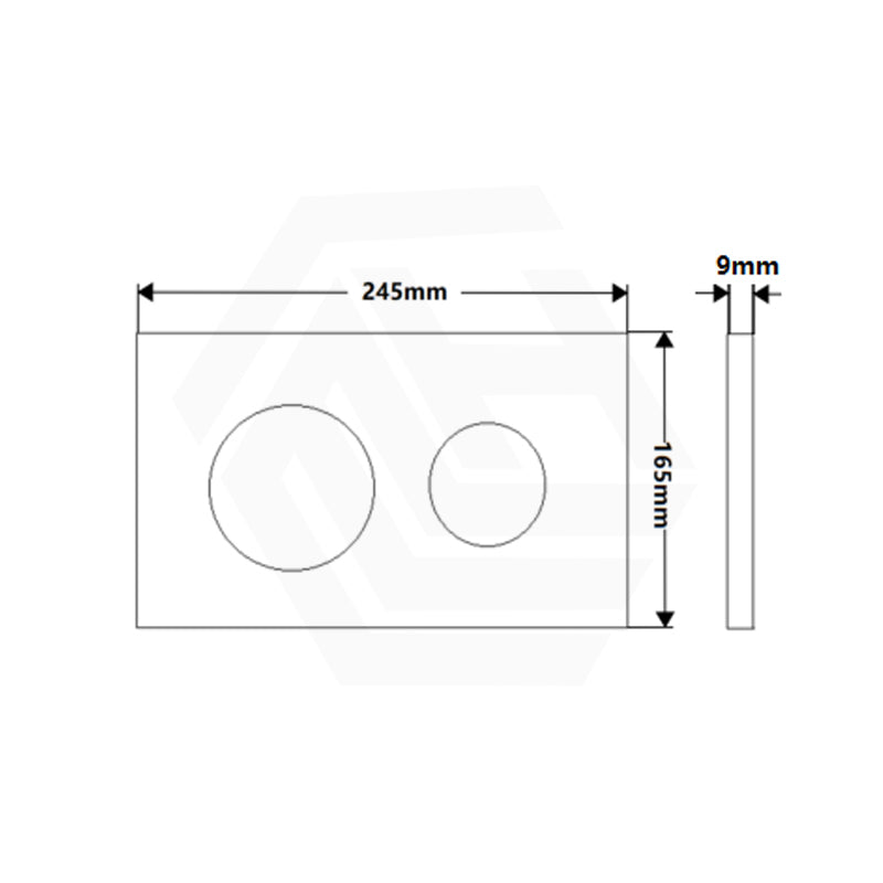 R&T Round Stainless Steel Toilet Button for In-wall Concealed Cistern G30032/G30031 Variant Colours Available