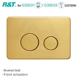R&T Round Stainless Steel Toilet Button for In-wall Concealed Cistern G30032/G30031 Variant Colours Available