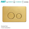 R&T Round Stainless Steel Toilet Button for In-wall Concealed Cistern G30032/G30031 Variant Colours Available