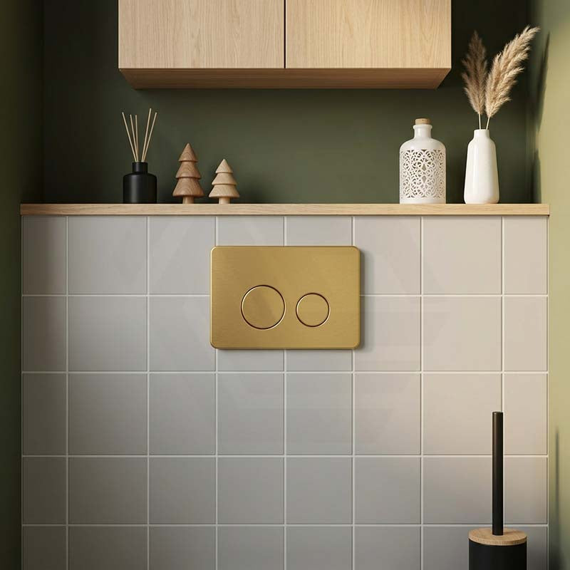 R&T Round Stainless Steel Toilet Button for In-wall Concealed Cistern G30032/G30031 - Variant Colour