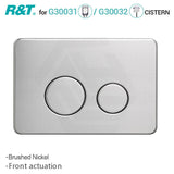 R&T Round Stainless Steel Toilet Button for In-wall Concealed Cistern G30032/G30031 Variant Colours Available