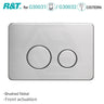 R&T Round Stainless Steel Toilet Button for In-wall Concealed Cistern G30032/G30031 Variant Colours Available