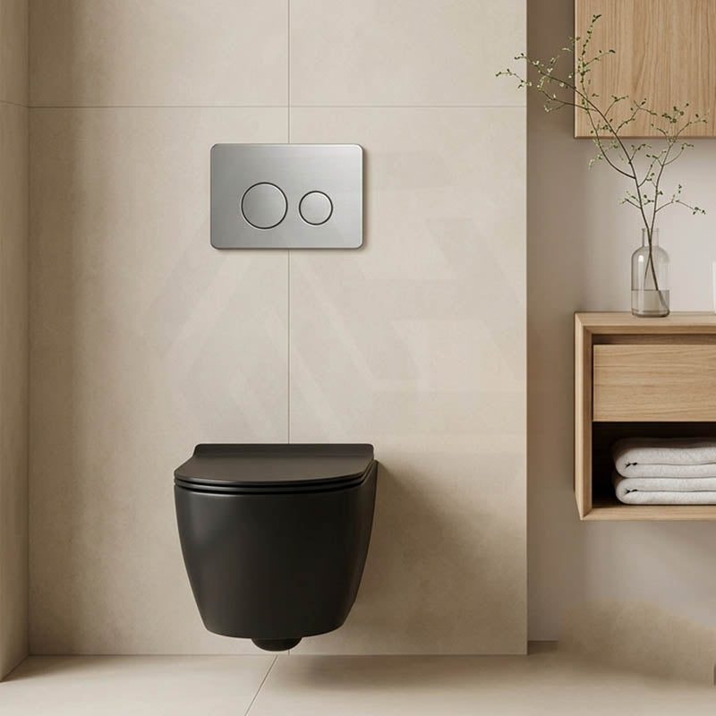 R&T Round Stainless Steel Toilet Button for In-wall Concealed Cistern G30032/G30031 - Variant Colour