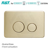 R&T Round Stainless Steel Toilet Button for In-wall Concealed Cistern G30032/G30031 Variant Colours Available