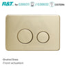 R&T Round Stainless Steel Toilet Button for In-wall Concealed Cistern G30032/G30031 Variant Colours Available