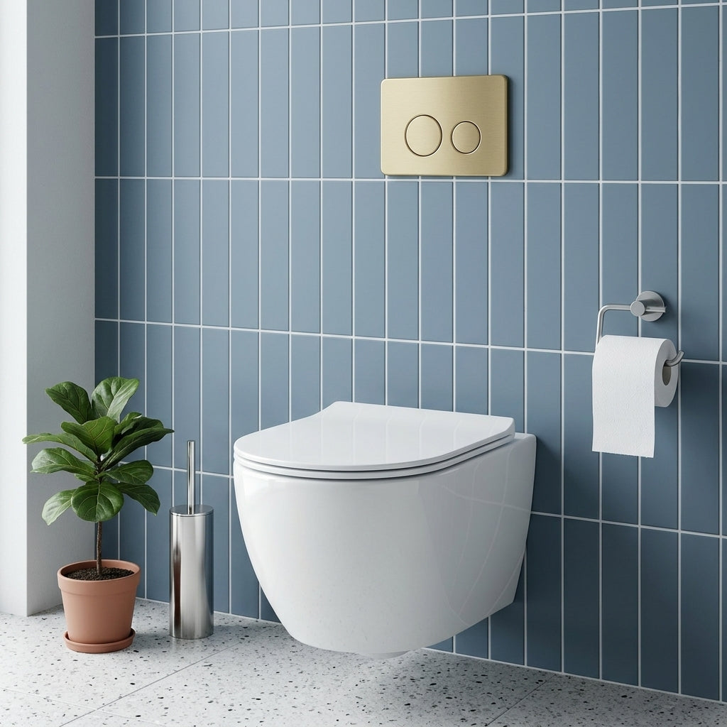 R&T Round Stainless Steel Toilet Button for In-wall Concealed Cistern G30032/G30031 - Variant Colour