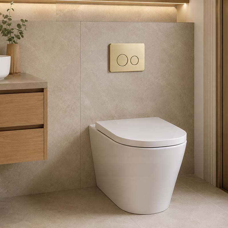 R&T Round Stainless Steel Toilet Button for In-wall Concealed Cistern G30032/G30031 - Variant Colour