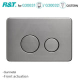 R&T Round Stainless Steel Toilet Button for In-wall Concealed Cistern G30032/G30031 Variant Colours Available
