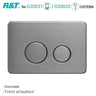 R&T Round Stainless Steel Toilet Button for In-wall Concealed Cistern G30032/G30031 Variant Colours Available