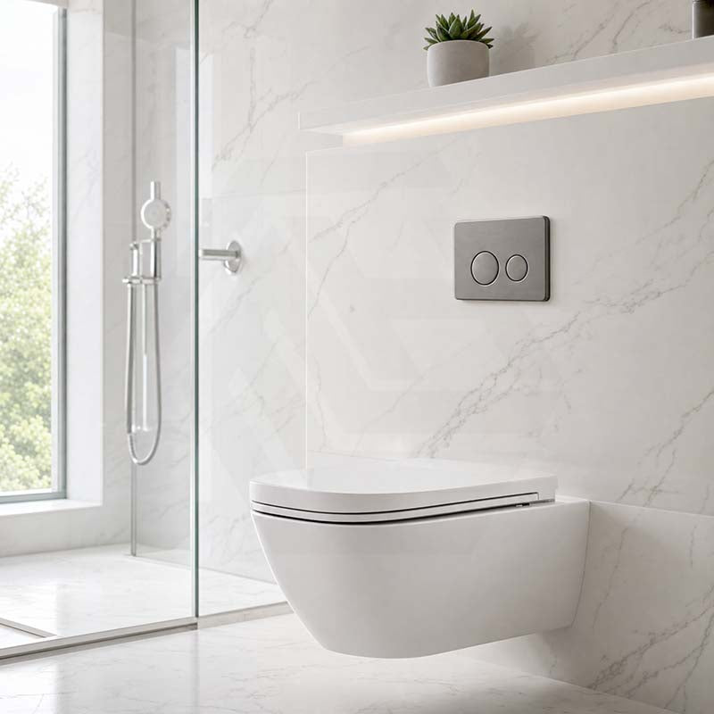 R&T Round Stainless Steel Toilet Button for In-wall Concealed Cistern G30032/G30031 - Variant Colour