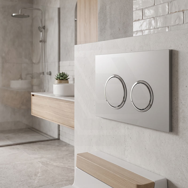 R&T Round Toilet Button G3005007 for In-wall Concealed Cistern G3005/G3005F - Variant Colour