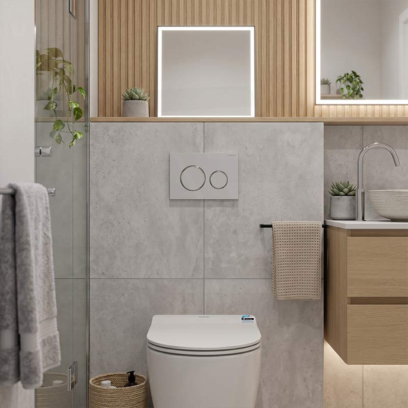 R&T Round Toilet Button G3005007 for In-wall Concealed Cistern G3005/G3005F - Variant Colour