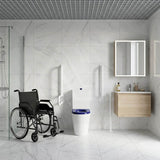 Lukka Hadden Rimless Flush Back to Wall Care Toilet Suite 800x360x865mm - Blue/Grey Seat & Flush Button