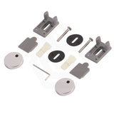 Lukka Hadden 800x360x865mm Rimless Flush Back To Wall Care Toilet Suite with Blue/Grey Toilet Seat & Flush Button