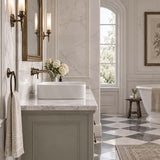 Lukka Kliff Square Fine Ceramic Above Counter Basin No Overflow 370x370x110mm - 3 Colours