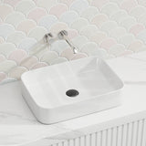 Lukka Kliff 505x370x110mm Fine Ceramic Above Counter Basin No Overflow Variant Colour Available