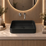Lukka Kliff Rectangle Ceramic Above Counter Basin No Overflow 505x370x110mm - Variant Colour