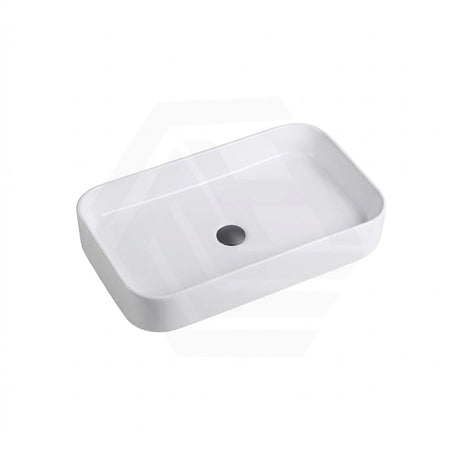Lukka Kliff 605x375x113mm Rectangle Above Counter Ceramic Basin Gloss White