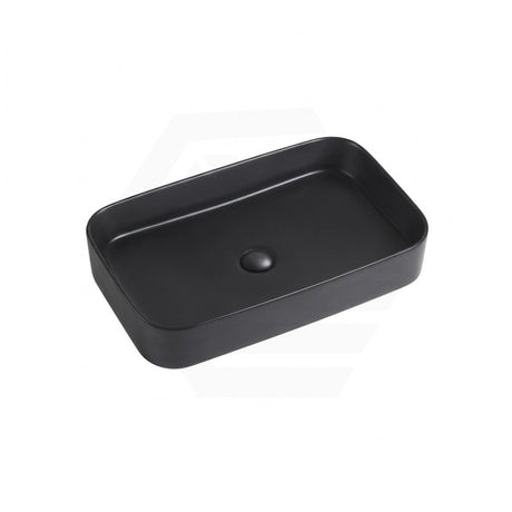 Lukka Kliff 605x375x113mm Rectangle Above Counter Ceramic Basin Matt Black