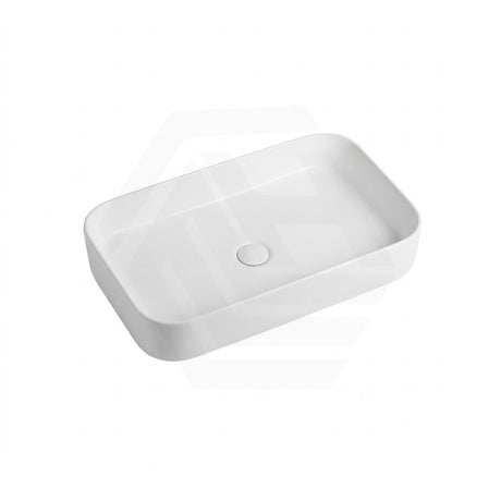 Lukka Kliff 605x375x113mm Rectangle Above Counter Ceramic Basin Matt White