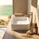 Lukka Kliff Rectangle Above Counter Ceramic Basin 605x375x113mm - Variant Colour