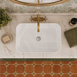 Lukka Kliff Rectangle Above Counter Ceramic Basin 605x375x113mm - Variant Colour