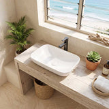 Lukka Kliff Rectangle Inset Ceramic Basin 520x340x150mm - Variant Colour